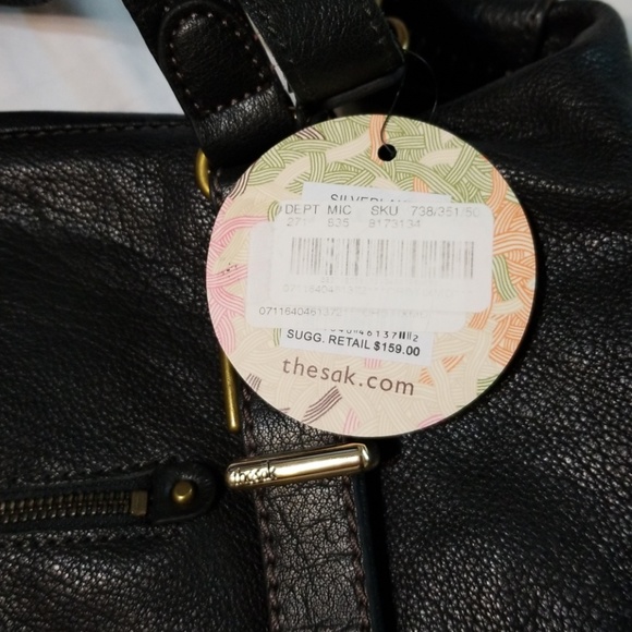 Black leather sak purse - Picture 4 of 4